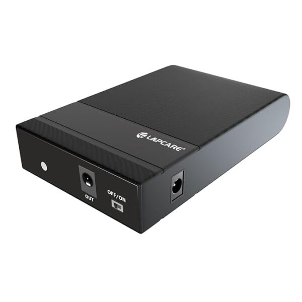 LAPCARE Cube IV Mini UPS for WiFi Router| Up to 4 Hours PowerBackup |Router UPS Compatible with 12V <2A Routers, FTTH, Modem, Set Top Box, Automatic Switching| Battery 4000mah & Smart Charging