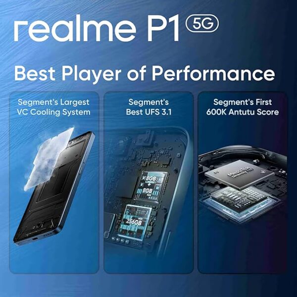 realme P1 5G (Feather Blue, 8GB RAM, 128GB Storage) - Image 7