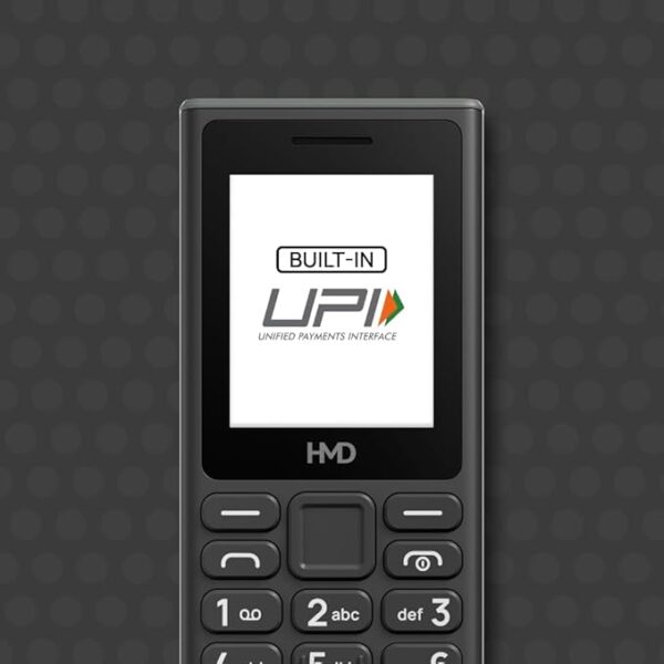 HMD 105 Keypad Phone with Built-in UPI App, Phone Talker, Long-Lasting Battery, Wireless FM Radio | Black - Image 3