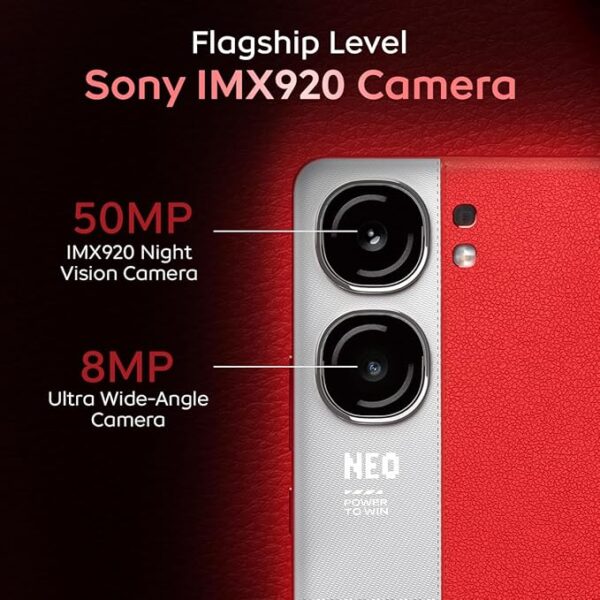 iQOO Neo9 Pro 5G (Fiery Red, 12GB RAM, 256GB Storage) | Snapdragon 8 Gen 2 Processor | Supercomputing Chip Q1 | Flagship Level Sony IMX920 Camera - Image 3