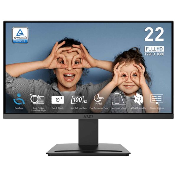 MSI PRO MP223 E2 LED Monitor – 21.45 inch FHD, VA Panel