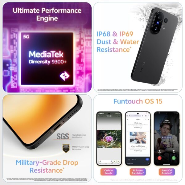 VIVO X200 FE 5G (Luxe Grey, 12GB RAM, 256GB Storage) - Image 3