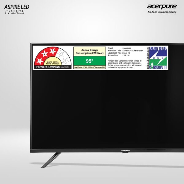 Acerpure 109 cm (43 inch) Aspire Series FHD LED Smart Google TV AP43FG41AASPD Model (Black) - Image 3