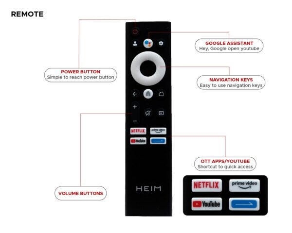 HEIM 80 cm (32 Inches) HD Ready Smart QLED TV - Image 3