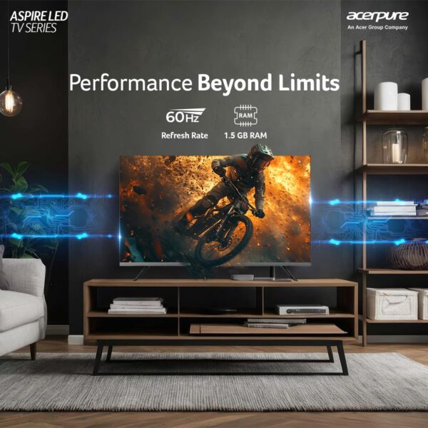 Acerpure 109 cm (43 inch) Aspire Series FHD LED Smart Google TV AP43FG41AASPD Model (Black) - Image 5