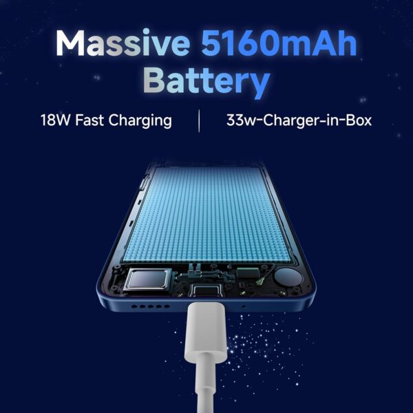 Redmi 14C 5G (Stardust Purple, 6GB RAM, 128GB Storage) | Superfast 4nm Snapdragon 4 Gen 2 | 120Hz 17.47cm (6.88”) Display | 5160mAh Battery | 50MP Dual Camera | Premium Starlight Design - Image 2