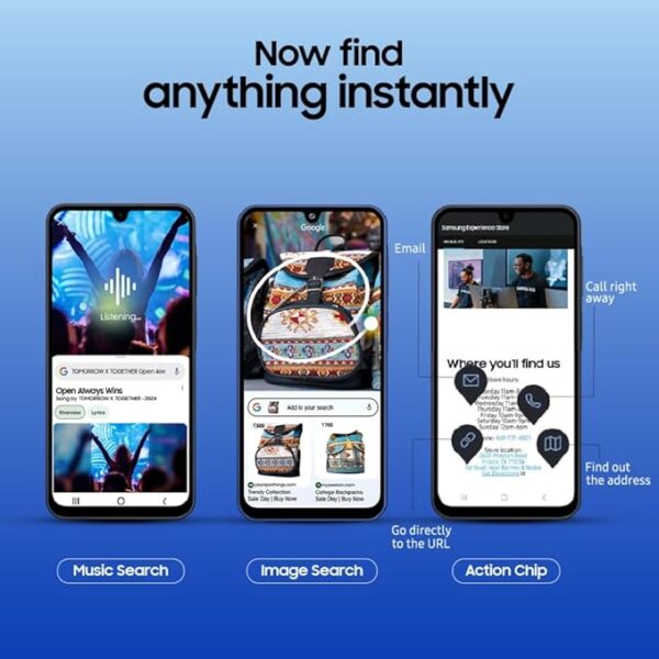 Samsung Galaxy A17 5G (Blue, 8GB RAM, 128GB Storage) | with Travel Adapter | 50 MP No Shake Camera | Gemini Live |  Circle to Search |  Super AMOLED |  Corning Gorilla Glass Victus | 7.5mm Sleek | AI - Image 2
