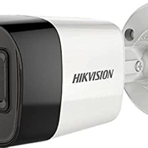 HIKVISION 2MP Outdoor Wired HD1080p with inbuilt Mic for Audio Recording DS-2CE16D0T-ITPFS + USEWELL BNC/DC, White