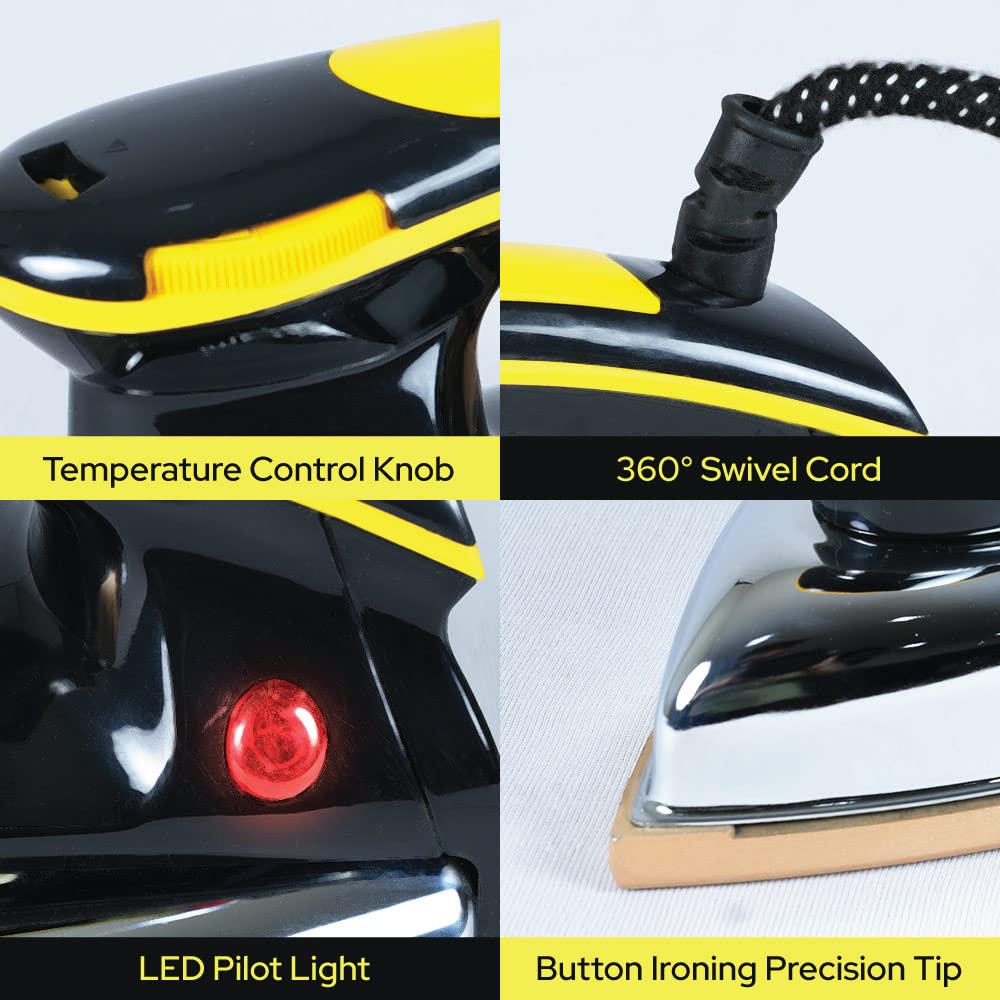 Impex Fabrika Heavy weight Electric Iron With Nonstick coated soleplate and Shockproof Iron Box Having 1 Years Warranty (1000W - Heavy - 1.5 KG) - Image 2