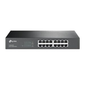 TP-Link 16 Ports TL-SG1016D Gigabit Desktop Rackmount Switch Network Hub | Plug and Play | MAC Address self-Learning, Auto MDI/MDIX and Auto Negotiation