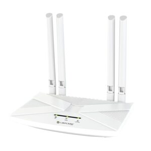 LAPCARE 4G LTE WiFi Router – All SIM Support, 300Mbps High-Speed Internet, External Antenna, MU-MIMO, Beamforming, IPV6, Dual Connectivity, 1x WAN/LAN, DVR & APN Compatible, 2.4GHz Band