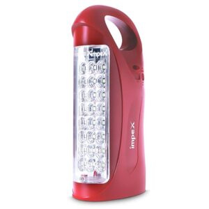 Impex Plastic LED Lantern Emergency Light, Red