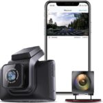 Hikvision Car Dash Camera K5|2K Dual Channel|3 Inch Touch Screen|2K Front HD |1080P Rear HD|140° Coverage|G Sensor|Voice Recognition|Emergency Recording|256GB SD Support,Black Without Hardwired KIT