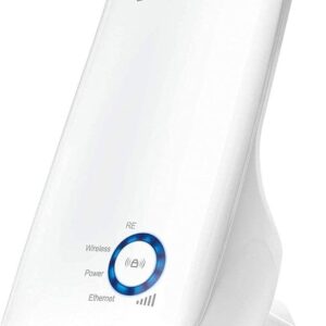 TP-Link TL-WA850RE N300 Wireless Range Extender, Broadband/Wi-Fi Extender, Wi-Fi Booster/Hotspot with 1 Ethernet Port, Plug and Play, Built-in Access Point Mode