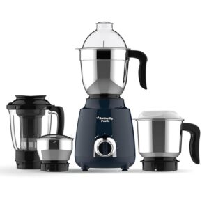 Butterfly Pestle 750W Mixer Grinder with 4 Jars | 3 Stainless Steel Jars & 1 Juicer | ABS Body | Heavy Duty Motor | 2 Years Manufacturer's Warranty | Ink Blue