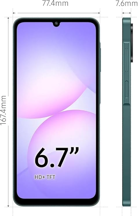 Samsung Galaxy A07 LTE (Green, 4GB RAM, 64GB Storage) | 50MP Dual Camera | 6.7 Inch HD+ Display | 90Hz Refresh Rate | MediaTek Helio G99 (6nm) | IP54 | 6 Gen OS Upgrade and Security Update - Image 3