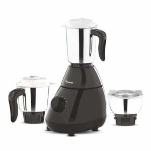 Butterfly Stallion 550 W Mixer Grinder with 3 Jars | Stainless Steel Multipurpose Jars | ABS Body | Motor Overload Protection| 3 Leakproof Stainless Steel Jars | Grey