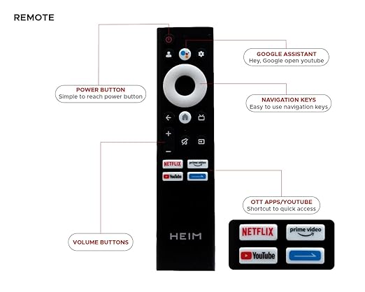 HEIM G Series 32″ HD Smart LED TV | Bezel-Less Design, Dolby Audio, Smart Apps, 2GB RAM / 16GB Storage - Image 2
