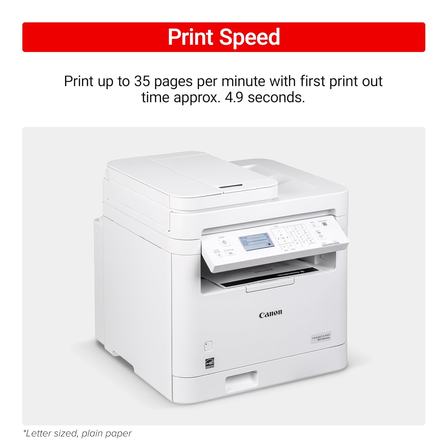 Canon imageCLASS MF284dw Wireless Black & White Laser Printer – All-in-One for Home Use, Print/Copy/Scan, 2-Sided Printing, 35 PPM, Auto Doc Feeder,... - Image 6
