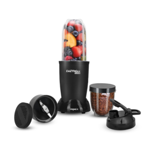 Impex Portable Blender For Smoothie and Juices 22000 RPM Powerful Motor 500 W Juicer (EAZYMIXX 2J500 | 2 Jars | Black)