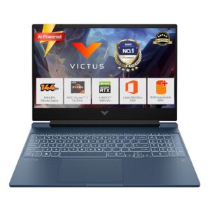 HP Smartchoice Victus, AMD Ryzen 7 7445HS, 6GB RTX 3050, 16GB DDR5(Upgradeable) 512GB SSD, FHD, 144Hz, 300 nits, 15.6''/39.6cm, Win 11, M365* Office24, Blue, 2.29kg, fb3134AX/3120ax, Gaming Laptop