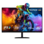 ViewSonic 27 Inch 1920 X1080 Pixels IPS Home and Office Monitor with 100Hz AMD Free Sync, Dual Speaker, Wall Mount, Bezelless, Eye-Care, FlickerFree, Srgb105%, HDMI, VGA - VA2732-MH