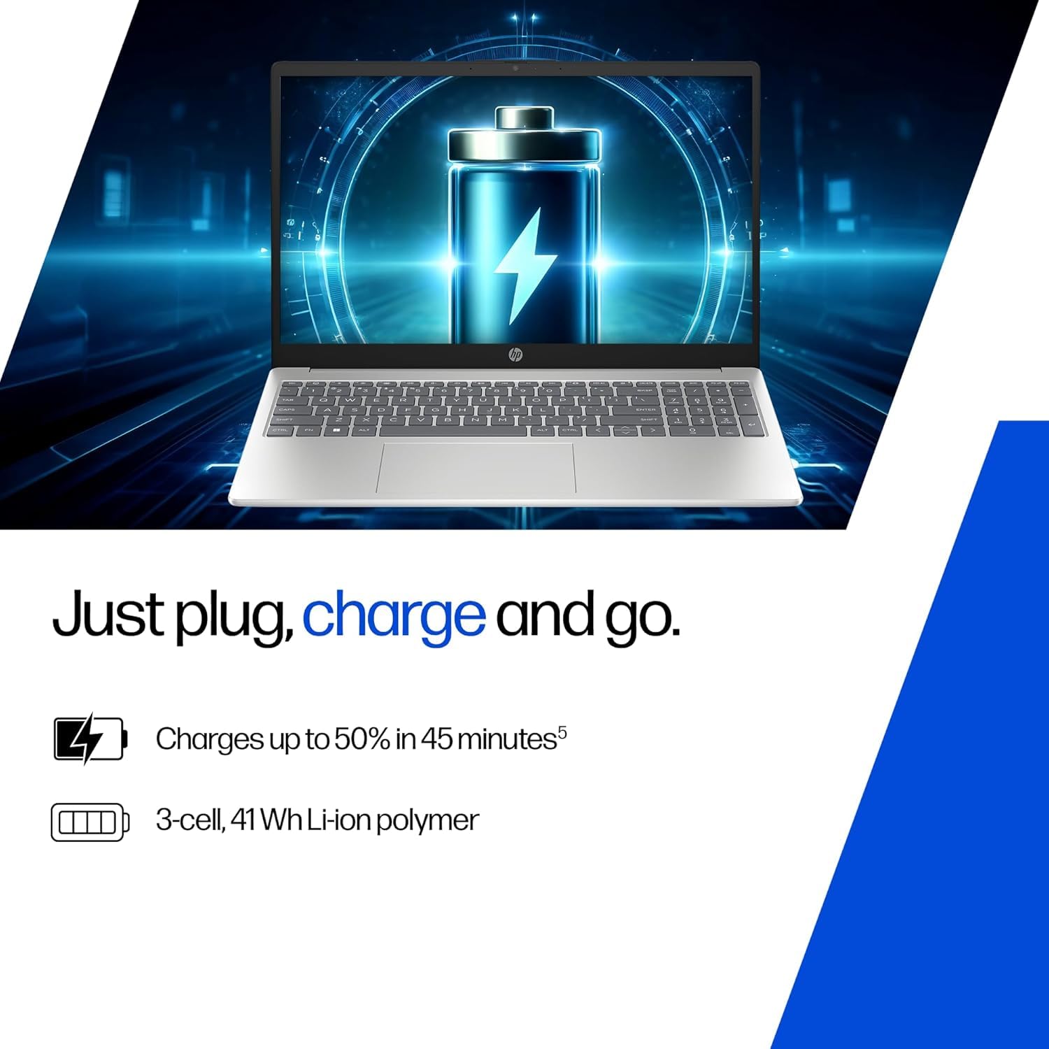 HP 15 Laptop, Intel (14th Gen) Core 5 120U (24GB DDR5, 512GB SSD), Micro-Edge, Anti-Glare, 15.6''/39.6cm, Win11, M365* Office24, Silver, 1.59kg, fd0262TU, FHD Camera, Backlit, Dual Speakers - Image 10