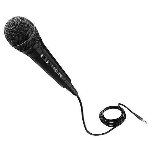 Zebronics MP100, Wired Microphone, 6.3mm, High Sensitivity Dynamic Mic, Cardioid Polar Pattern, for Karaoke | Speech | Stage | Wedding, 2.9 Meter Cable Length - Image 2