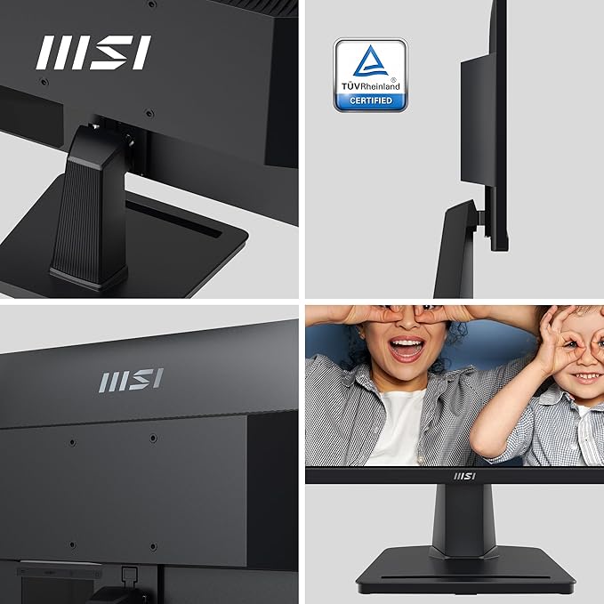 MSI PRO MP225, 21.5 Inch (54.61 cm), IPS Panel, Full HD 1920 x 1080, 100 Hz, Black, Eye-Friendly Screen, Tilt-Adjustable, HDMI, D-Sub (VGA) MonitorMSI PRO MP225, 21.5 Inch (54.61 cm), IPS Panel, Full HD 1920 x 1080, 100 Hz, Black, Eye-Friendly Screen, Tilt-Adjustable, HDMI, D-Sub (VGA) Monitor - Image 3