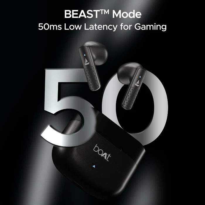 boAt Airdopes 91 Prime Wireless Earbuds with 45 Hours Playback, BEAST™ Mode, ENx™ Technology, boAt Signature Sound - Image 3
