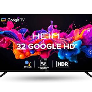 HEIM G Series 32″ HD Smart LED TV | Bezel-Less Design, Dolby Audio, Smart Apps, 2GB RAM / 16GB Storage