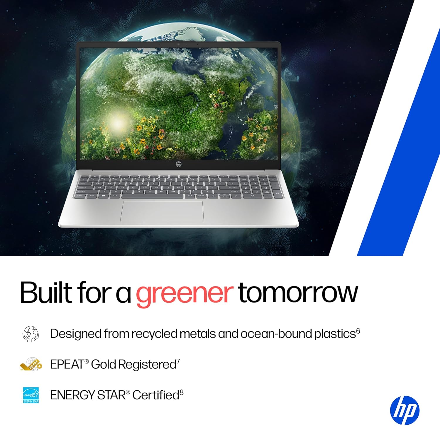 HP 15, AMD Ryzen 3 7320U (8GB LPDDR5, 512GB SSD) FHD, Anti-Glare, Micro-Edge, 15.6''/39.6cm, Win11, M365 Basic(1yr)* Office24, Silver, 1.59kg, fc0500AU, FHD Camera w/Privacy Shutter Laptop - Image 10