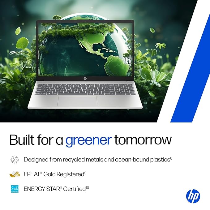 HP 15, Intel Core 5 120U (8GB DDR4, 512GB SSD) FHD, Anti-Glare, Micro-Edge, 15.6''/39.6cm, Win11, M365 Basic(1yr), Offic24, Silver,1.65kg, fd1444TU, FHD Camera w/Privacy Shutter, Backlit Laptop - Image 7