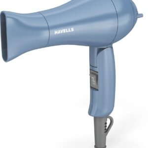 Havells 1000W Foldable Hair Dryer | 2 Heat Settings (Hot/Warm) | Heat Balance Technology | Pastel Blue | Your Perfect Blow Dry Companion For Effortless Hair Styling | HD1835