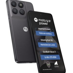 Motorola Moto g37 Power 5G (Pantone Impenetrable, 128GB Storage, 8GB RAM) | 6.67-inch HD+ 120Hz Display | Dimensity 6400 | 50MP Camera | 7000mAh Battery | 30W Charging