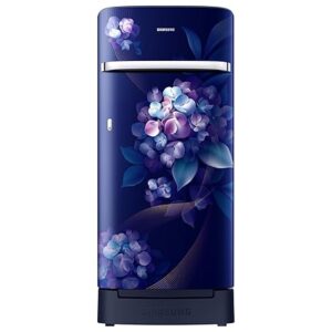 Samsung 189 L, 5 Star, Digital Inverter, Direct-Cool Single Door Refrigerator (RR21H2H25HS/HL, Hydrangea Blue, Base Stand Drawer, Single Touch Defrost, 2026 Model)