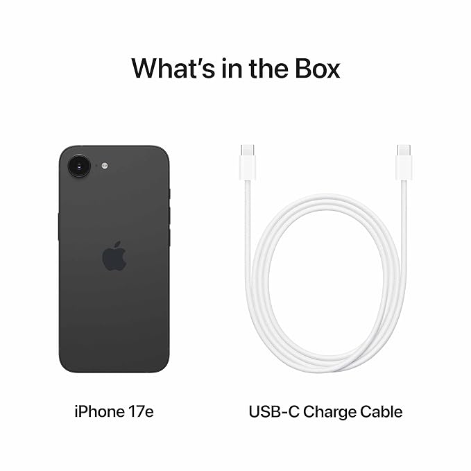 Apple iPhone 17e 256 GB: 15.40 cm (6.1″) Super Retina XDR Display, A19 Chip, All-Day Battery Life, 48MP Fusion Camera, 256GB Starting Storage; Black - Image 2