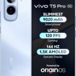 vivo T5 Pro 5G (Glacier Blue, 8GB RAM, 256GB Storage) | 50MP Camera | 6.83" FHD+ AMOLED Display | Snapdragon 7s Gen 4 | 9020mAh Battery