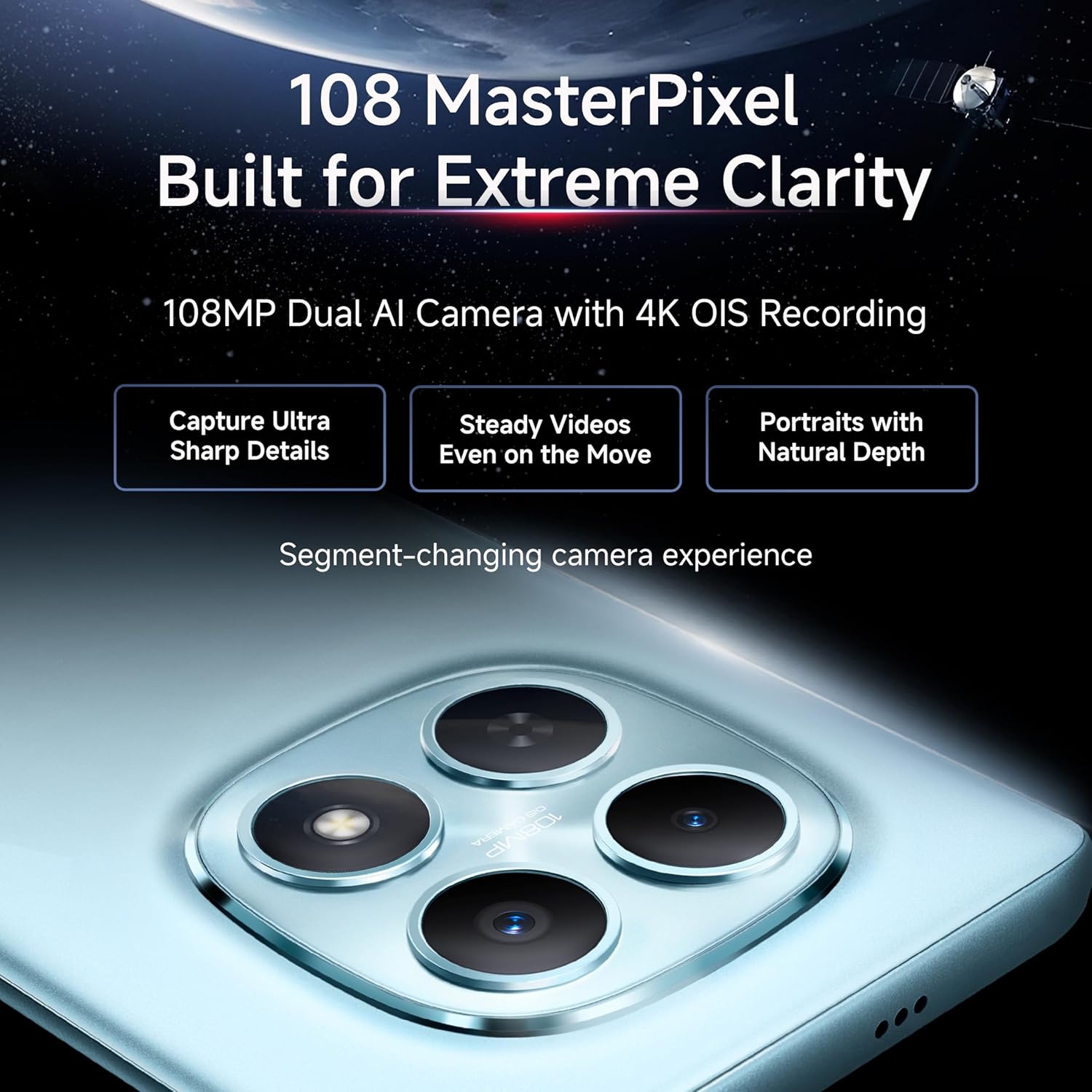 REDMI Note 15 5G (Glacier Blue, 8GB RAM 128GB Storage) | 108MP OIS Camera | Snapdragon 6 Gen 3 | 17.2cm Tough Curved AMOLED Screen | Segment's Slimmest Phone | 5520mAh Si/C Battery | 45W Fast Charging - Image 8