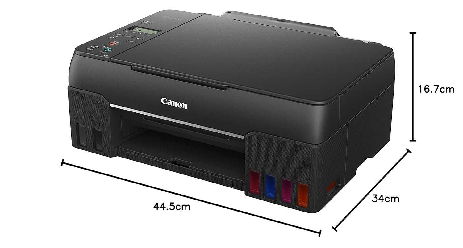 Canon PIXMA MegaTank G670 6 Colour, Print,Scan,Copy, High Volume Printing Photo Printer, User Replaceable Print Heads & Maintainence Cartridge - Image 2