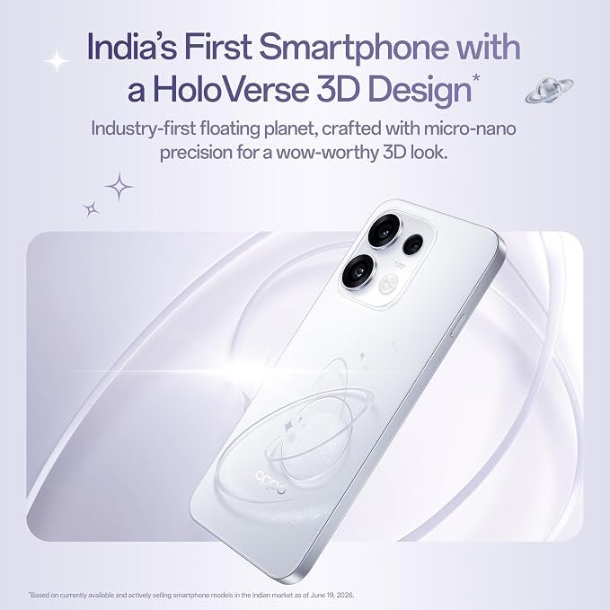 Oppo Reno16c 5G (Stellar Purple, 8GB, 128GB) | 50MP 3.5X Telephoto Camera | 4K Video | AI Remix Collage | 7000mAh 80W SUPERVOOC | ColorOS 16 | IP69K | Dimensity 7300 - Image 4