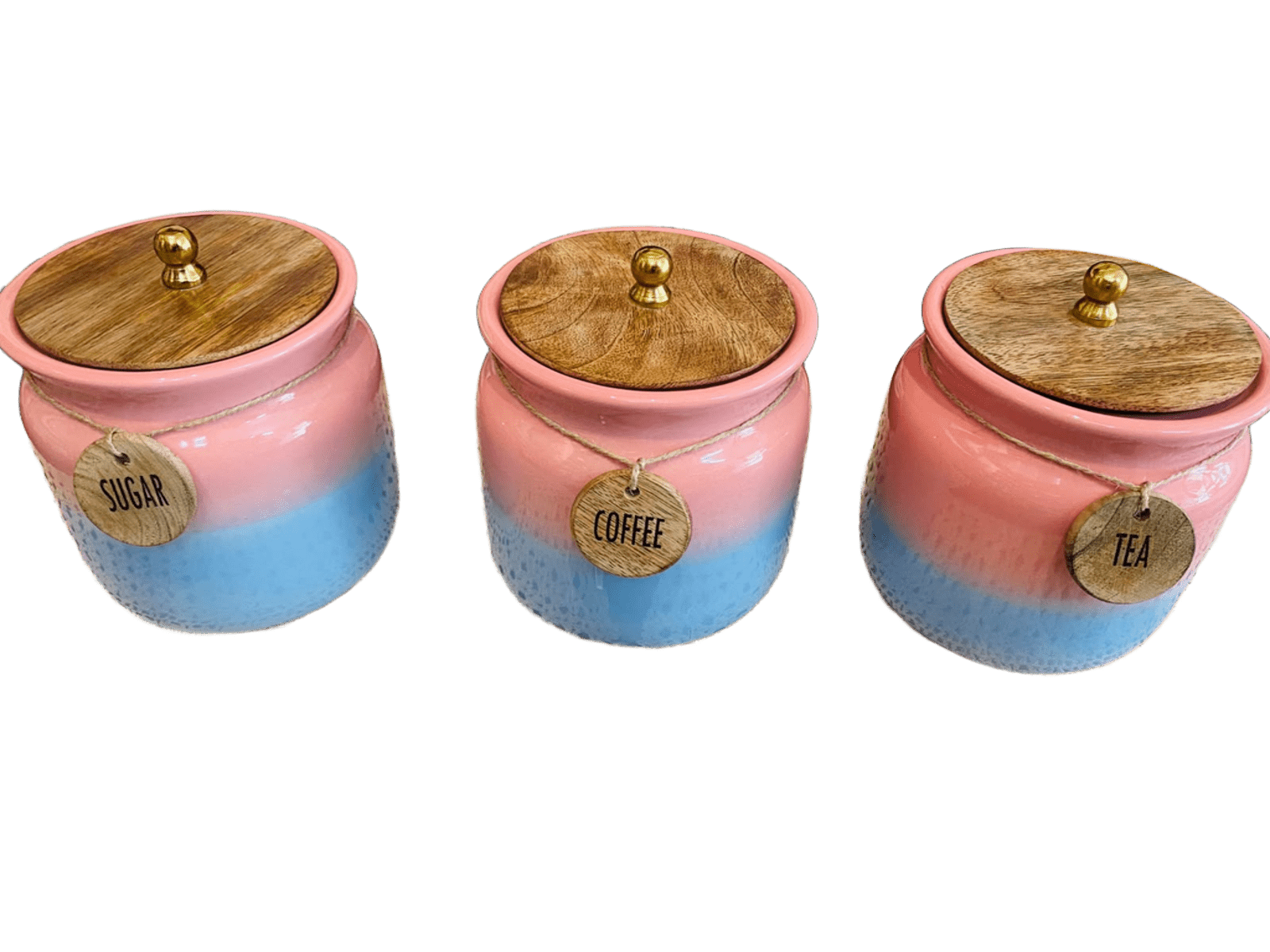 Ceramic / Stoneware TEA ,COFFEE, SUGAR CONTAINER SET OFFERS