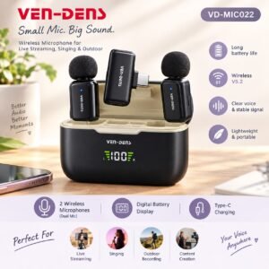 VEN-DENS VD-MIC022 Dual Microphones wireless microphone set.